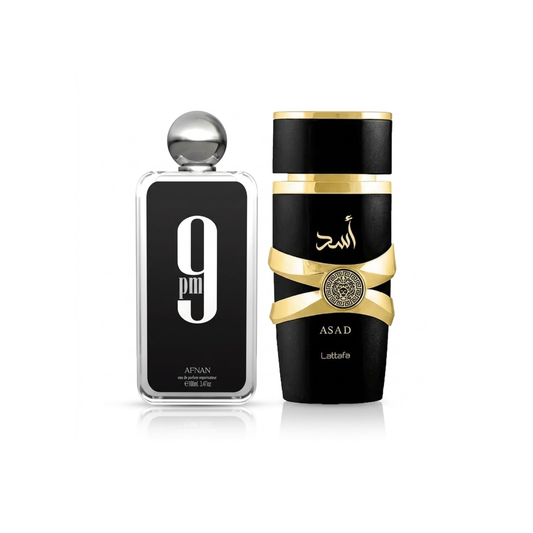 Set od 2 parfema |Afnan 9PM + Lattafa Asad 100ml