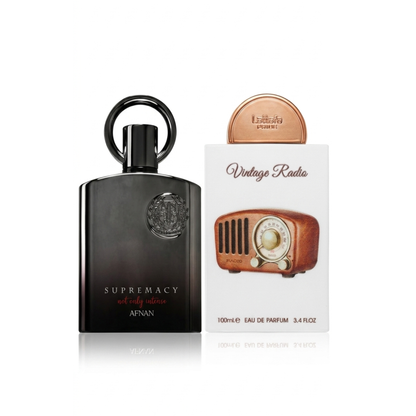 Set od 2 parfema |Afnan Supremacy Not Only Intense + Lattafa Vintage Radio 100ml